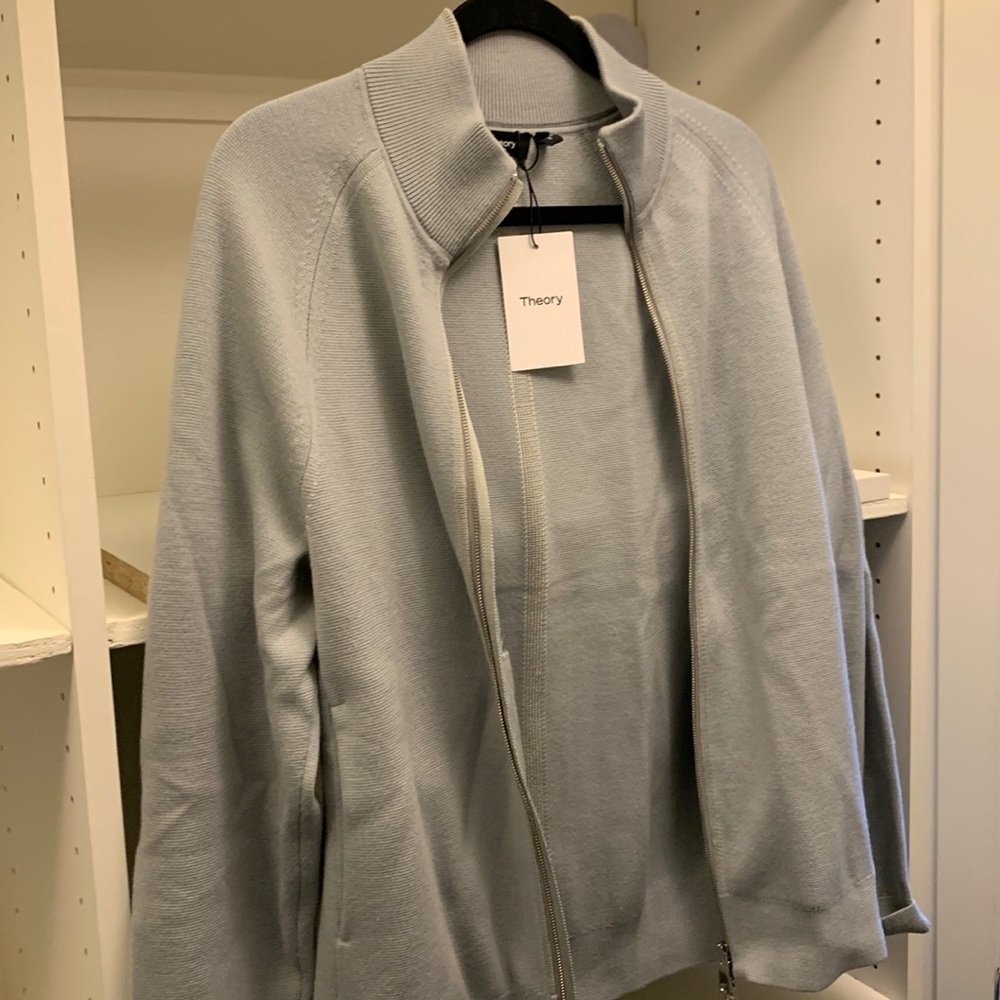 Theory zip up sweater